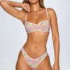 Pasyon bandeau-bikinitopp i ljust mönster Pasyon bandeau-bikinitopp i ljust mönster