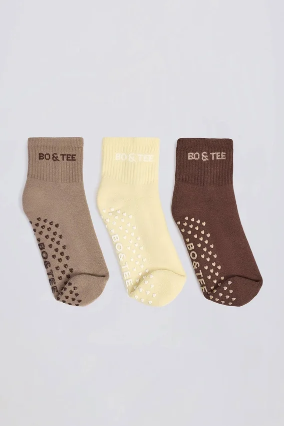 Pilates-strumpspaket i Mocha Multi Pilates-strumpspaket i Mocha Multi