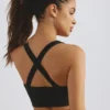 Plunge Neck Define Luxe sport-BH i svart Plunge Neck Define Luxe sport-BH i svart