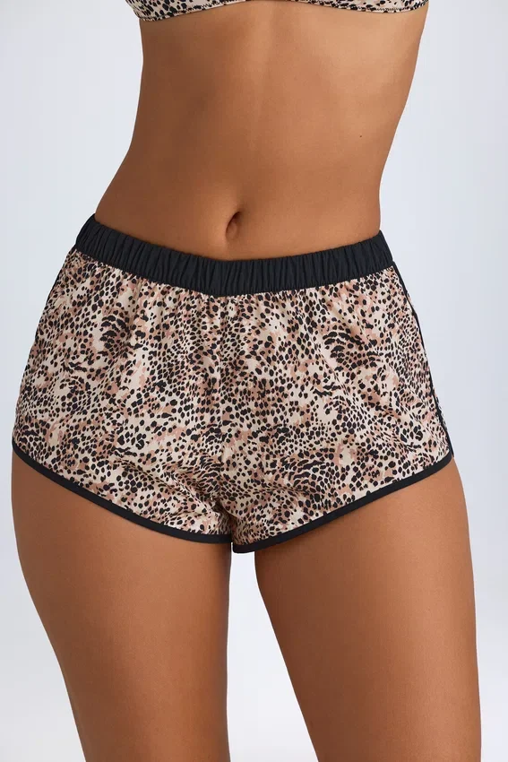 Praia minishorts i leopardmönster Praia minishorts i leopardmönster