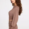 Quinn Modal Off-Shoulder Long-Sleeve Top i Mocha Quinn Modal Off-Shoulder Long-Sleeve Top i Mocha