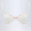 Ravello Broderie Anglaise balkett-bikinitopp med bygel i vitt Ravello Broderie Anglaise balkett-bikinitopp med bygel i vitt