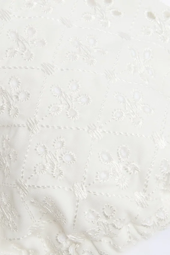 Recife Broderie Anglaise Triangel-bikinitopp i vitt Recife Broderie Anglaise Triangel-bikinitopp i vitt