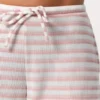 Ribbad jerseybyxa med låg midja i rosa randigt Ribbad jerseybyxa med låg midja i rosa randigt