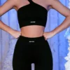 Ribbade bikershorts i svart Ribbade bikershorts i svart