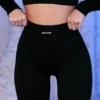 Ribbade bikershorts i svart Ribbade bikershorts i svart