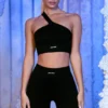 Ribbade bikershorts i svart Ribbade bikershorts i svart