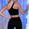 Ribbade bikershorts i svart Ribbade bikershorts i svart