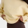 Ribbstickad oversized-tröja i citrongult Ribbstickad oversized-tröja i citrongult