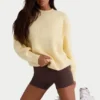 Ribbstickad oversized-tröja i citrongult Ribbstickad oversized-tröja i citrongult