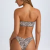 Rio bandeau-bikinitopp i leopardmönster Rio bandeau-bikinitopp i leopardmönster