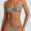 Rio bandeau-bikinitopp i leopardmönster Rio bandeau-bikinitopp i leopardmönster