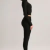 Roux Modal Mid-Rise Cropped Leggings i svart Roux Modal Mid-Rise Cropped Leggings i svart