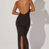 Ryatt rynkad bodycon-maxiklänning i svart Ryatt rynkad bodycon-maxiklänning i svart