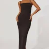 Ryatt rynkad bodycon-maxiklänning i svart Ryatt rynkad bodycon-maxiklänning i svart
