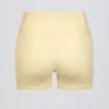 Rynkade minishorts i citrongul melerad Rynkade minishorts i citrongul melerad