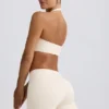 Rynkade minishorts i ivory marl Rynkade minishorts i ivory marl