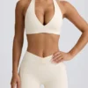 Rynkade minishorts i ivory marl Rynkade minishorts i ivory marl