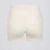 Rynkade minishorts i ivory marl Rynkade minishorts i ivory marl