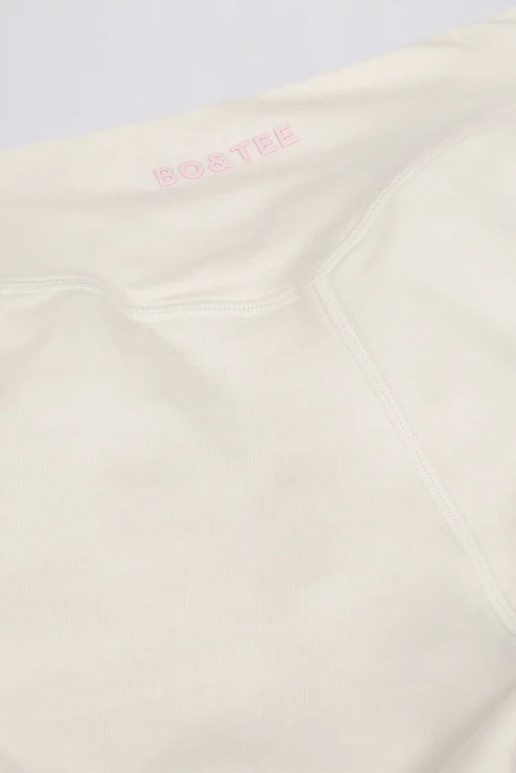 Rynkade minishorts i ivory marl Rynkade minishorts i ivory marl