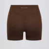 Rynkade minishorts i pecanmarl Rynkade minishorts i pecanmarl