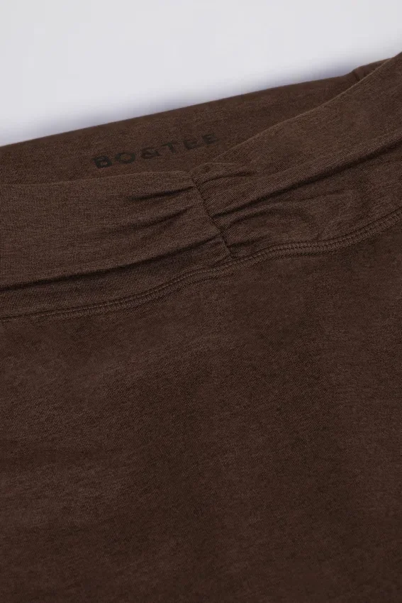 Rynkade minishorts i pecanmarl Rynkade minishorts i pecanmarl