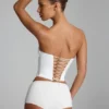 Sabrine Slinky Jersey Low-Rise Hotpants i vitt Sabrine Slinky Jersey Low-Rise Hotpants i vitt