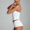 Sabrine Slinky Jersey Low-Rise Hotpants i vitt Sabrine Slinky Jersey Low-Rise Hotpants i vitt