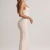 Salma Modal maxiklänning med rund halsringning och spaghettiband i randigt mönster Salma Modal maxiklänning med rund halsringning och spaghettiband i randigt mönster