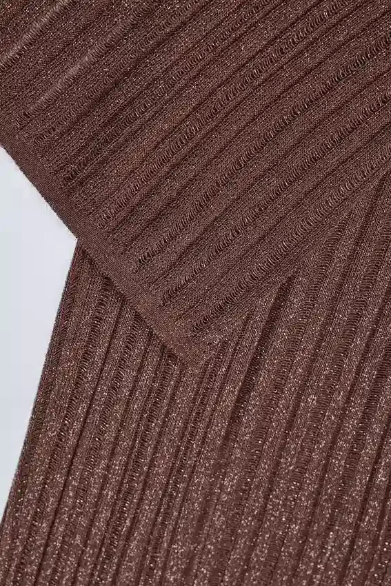 Selara Mid-Rise Flared Trousers i Bronze Selara Mid-Rise Flared Trousers i Bronze