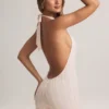 Shelly Modal ribbad rygglös playsuit i randigt mönster Shelly Modal ribbad rygglös playsuit i randigt mönster