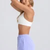 Shorts med medelhög midja i färgen Periwinkle Shorts med medelhög midja i färgen Periwinkle