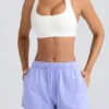 Shorts med medelhög midja i färgen Periwinkle Shorts med medelhög midja i färgen Periwinkle