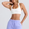 Shorts med medelhög midja i färgen Periwinkle Shorts med medelhög midja i färgen Periwinkle