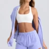 Shorts med medelhög midja i färgen Periwinkle Shorts med medelhög midja i färgen Periwinkle