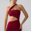 Shyla Slinky Jersey Ruched Cut Out Miniklänning i Ruby Shyla Slinky Jersey Ruched Cut Out Miniklänning i Ruby
