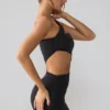 Shyla Slinky Jersey Ruched Cut Out Miniklänning i Svart Shyla Slinky Jersey Ruched Cut Out Miniklänning i Svart