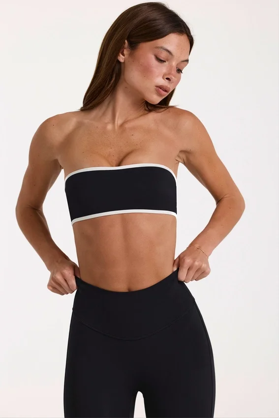 Soft Active bandeau-sport-BH i svart Soft Active bandeau-sport-BH i svart