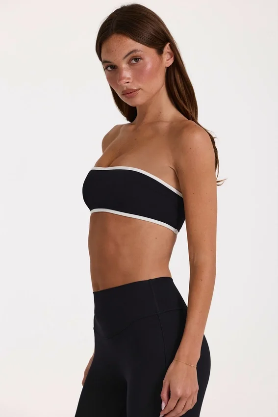 Soft Active bandeau-sport-BH i svart Soft Active bandeau-sport-BH i svart
