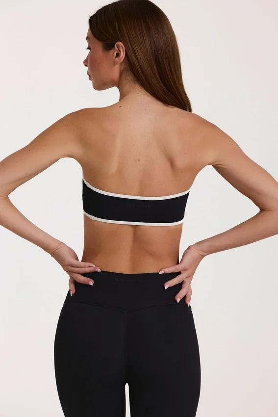 Soft Active bandeau-sport-BH i svart Soft Active bandeau-sport-BH i svart