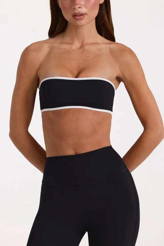 Soft Active bandeau-sport-BH i svart Soft Active bandeau-sport-BH i svart