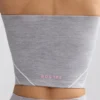 Soft Active bandeau-top med kontrastkant i melerad grå Soft Active bandeau-top med kontrastkant i melerad grå