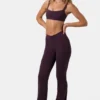 Soft Active-byxor med rynkad vid byxben i färgen Plum Soft Active-byxor med rynkad vid byxben i färgen Plum