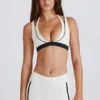 Soft Active Contrast minishorts i elfenben Soft Active Contrast minishorts i elfenben