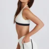 Soft Active Contrast minishorts i elfenben Soft Active Contrast minishorts i elfenben