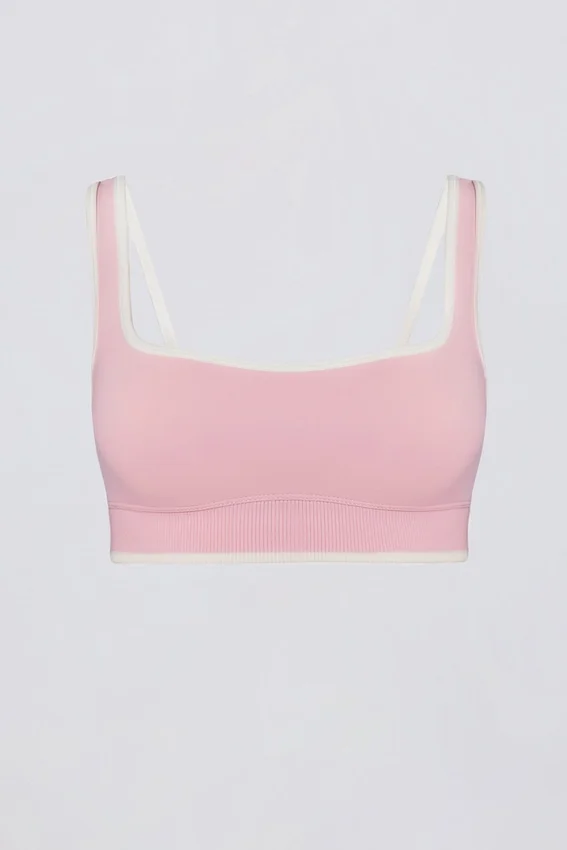 Soft Active Contrast sport-BH i puderrosa Soft Active Contrast sport-BH i puderrosa