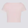 Soft Active crop top med hjärtformad halsringning i balettrosa Soft Active crop top med hjärtformad halsringning i balettrosa