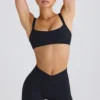 Soft Active Crossover Mini Shorts i svart Soft Active Crossover Mini Shorts i svart