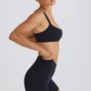 Soft Active Crossover Mini Shorts i svart Soft Active Crossover Mini Shorts i svart