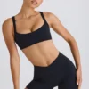 Soft Active Crossover Mini Shorts i svart Soft Active Crossover Mini Shorts i svart